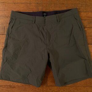 J. Crew 9" Tech Short, new & unworn (coal gray)